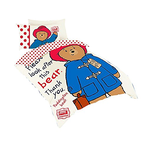Paddington Bear Official Childrens/Kids Single Duvet/Bedding Set (Single) (White)