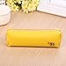 Sanwood Horse Faux Leather Pen Case Pouch Cosmetic Bag (Yellow)