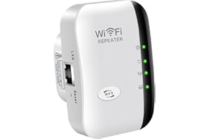 GCNWW 2025 WiFi Extender Booster for Home, WiFi Extender Coverage Up to 3000 Sq.Ft and 45 Devices, Internet Booster with Ethernet Port-Quick Setup, Home Wireless Signal Booster