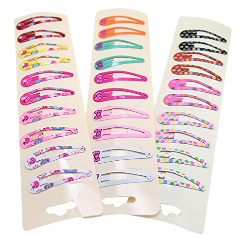 Healthy Clubs 10pcs Mixed Color Cute Baby Toddler Infant Girl Hair Clips Hairpin Barrette Hair Accessories