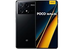 Xiaomi Poco X6 Pro 5G Smartphone 8 + 256 Go, 6,67" 120 Hz FHD+ écran AMOLED Flow, MediaTek Dimensity 8300-Ultra, 64MP AI Triple Camera, 5000mAh, NFC, Noir