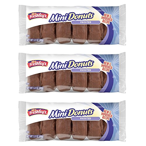 Mrs. Freshley's Frosted Chocolate Mini Donuts (93g) [3-Pack]