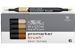 Winsor & Newton Promarker Brush Set de 6 Tons de chair