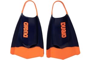 Arena Unisex Adult Powerfin Pro II Swim Training Fins Men and Women Silicone Short Blade Flippers Left/Right Customized