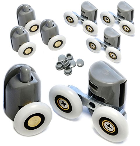 Repuesto Mampara Ducha Rodillo Puerta Rodamientos Puertas Correderas 23mm Rodillos Ducha Puertas de Ducha Rodillos Corredera B43 8uds