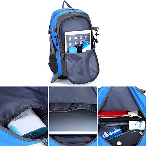 40 Liter Outdoor Trekkingrucksäcke, YUMOMO Herren und Damen Wasserdichter Wanderrucksäcke Camping Rucksäcke Sport für Die Reise Bergsteigen - 6