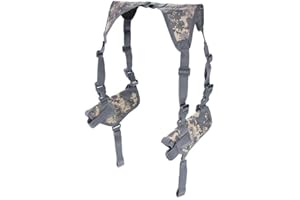 FIRECLUB Tactical Universal Double Draw Shoulder Holster,Adjustable Elastic Band Women Men