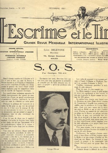 L'escrime et le tir, Grande Revue Mensuelle Internationale Illustree, numero 172, Septembre 1937 en ligne L'escrime et le tir, Grande Revue Mensuelle Internationale Illustree, numero 172, Septembre 1937 en ligne