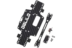 Fransande pour Wltoys K969 K979 K989 K999 P929 P939 1:28 TéLéCommandé Les PièCes de Rechange de Voiture Chassis en Fibre de Carbone AméLioré Coque de Caisse InféRieure de Voiture
