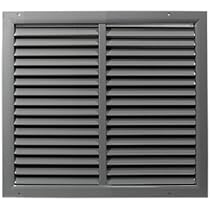 WDP Lüftungsgitter 600x600 Mm – Weiß, Stranggepresstes Aluminium, Mit Verstrebung, Für Innen & Außen