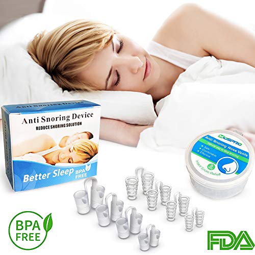 Dilatatore Nasale Anti-russamento, Amokee Dispositivi Anti Russare Rimedi progettato per smettere di russare, progettati scientificamente contro russamento, Ti aiuta a respirare e dormire meglio