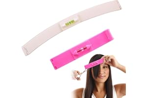SGERUFZ 2 Pcs Haarschnitt Set Haare Spitzen Schneiden Haarschneidehilfe Schablone Pony Schneiden Hilfe Haarschnitt-Clip Haarschnitt-Anleitung Fortgeschrittener Friseur-Assistent