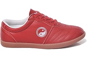 DAOBA Tai Chi Kung Fu Shoes Martial Art Traditional Qi Gong Peking Trainer Wing Chun Slipper with Classic Tai Chi Icon Oxford Sole for Men Women - Oxhide Leather