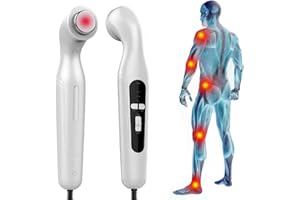 EONDEVO 15W Equipo De Fisioterapia por Ultrasonido, 3 marchas Masajeador Ultrasónico con Masaje de doble profundidad 27/82 mm, para Aliviar el Dolor Causado por Lesiones Musculares, Dolor y Distensiones
