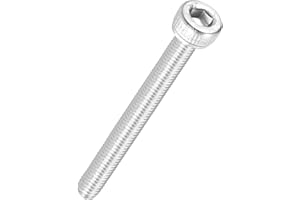 Kozelo 100pcs Tornillos de Cabeza Hexagonal - [M3-0.5 x 30mm] Acero Inoxidable 304 Totalmente Roscado Allen Tornillo para Motor Eléctrico Ventilador Impresión 3D Reparación, Plateado