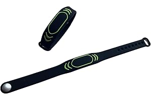 YARONGTECH 2 braccialetti in silicone nero riscrivibili T5577 RFID 125 kHz