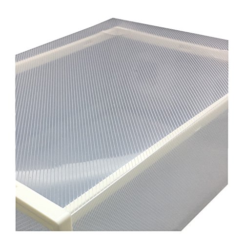 Smilun Transparent Schuhschachtel Aufbewahrungsschachtel Universalbox Stapelbox Schuhregal Herz Weiß 6-Stück-Set - 4