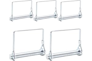 CEEYSEE 5Stück Sicherungsstift 10 mm x 70 mm Einen Splinte Rohrklappsplinte mit Rastverschluss eckigem Bügel aus Verzinktem für Anhänger, Traktoren, Kippern, Bauernhof, Rasenmäher (F.10 mm x 70 mm)