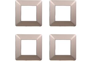 IXTRIMA Plaque compatible ViMAR plana, plaques en plastique ensemble 4 pièces 2 places pour remplacement des plaques existantes - s'adaptent parfaitement au support d'origine