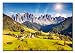 Produktbild BILDERFABRIK – Wandbild Dolomiten 80x120 cm als XXL Kunstdruck auf Leinwand und Holzkeilrahmen I Moderne Drucktechnik für ein detailreiches Erlebnis I Beste Qualität – Handgefertigt in Deutschland!