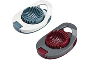 HREDZEO Coupe Oeuf,2 PCS Coupe Oeuf Coupe Tomates Coupe-œufs Couteau Champignon Combi Oeuf Trancheur Trancheuse à Oeufs Outil de Cuisine pour Couper Les Oufs Cuits Champignons Salades Fraises Tomate