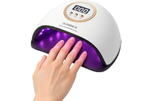 GENÉRICO Lámpara de Uñas UV LED Profesional 180W – 45 Focos, Pantalla Digital, Temporizador 10s/30s/60s/99s, Sensor Automático, Base Desmontable – Secador para Esmaltes de Gel, Acrílico y Shellac