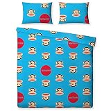Juego de fundas para edredón y almohadón con diseño de Paul Frank.