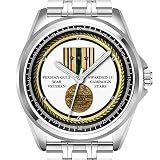 Personalisierte Herrenuhr Mode wasserdicht Uhr Armbanduhr Diamant 019.3 Kampagne Stars Persian Gulf War Veteran
