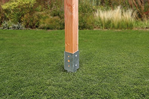 GAH-Alberts 208370 Einschraub-Bodenhülse für Vierkantholzpfosten – feuerverzinkt, 71 x 71 mm - 6