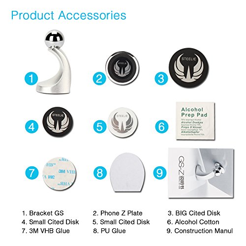 PUMPKIN Handyhalter fÃ¼rs Auto Magnet Universal KFZ Handy Halterung einstellbar fÃ¼r iPhone X 8 7 6, Samsung Galaxy S8 S7 S6 und alle Handys