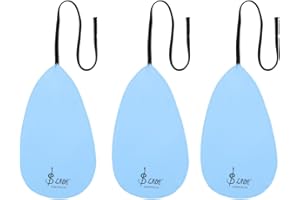 COZLYNX 3Pcs Flute Cleaning Cloth for Inside Tube, Clarinet Swab Cloth, A-shaped Design Cleaning Kit Cloth for Piccolo Flute, Sax Saxophone, Musical Instruments,Blue