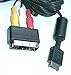 Price comparison product image Official Sony Playstation 2 AV TV Cable Lead with SCART block PS2