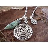 ★ SPIRALEN & TÜRKIS ★ zarte Kette