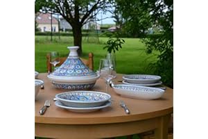 Service tajine assiettes creuses Bakir Royal - 6 pers