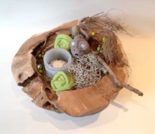 Teakschale „Noya“ Dekoschale Holzschale Teak Schale rund ca. Ø 40 cm - 7