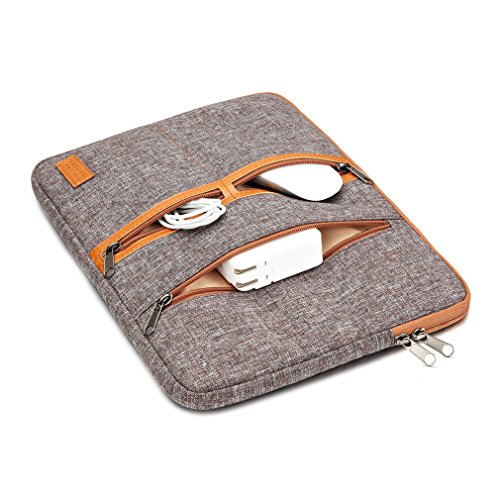 DOMISO 14 Zoll Einfachen Stil Laptoptaschen Business Laptop Notebook H  lle Sleeve Laptoptasche Sleeve H  lle Schutztasche   Braun