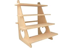 Artemio 14003337 Espositore in Legno con 4 Ripiani