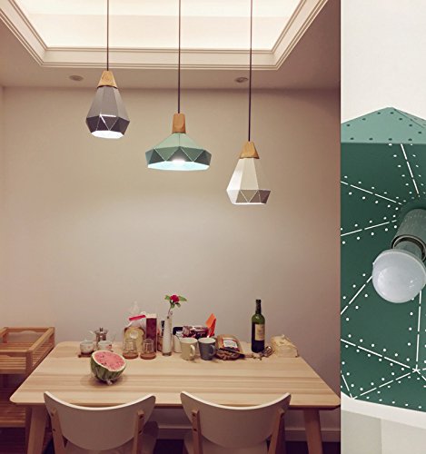 Preisvergleich Produktbild Restaurant Kronleuchter Nordic Kronleuchter Kronleuchter einfachen Restaurant kreative Persönlichkeit American Industrial Wind, Tinte grün 30 CM