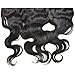 Moresoo 13*4 size body wave Lace frontal closure ear to ear with baby hair 100% unprocessed Brazilian virgin hair 10inch long