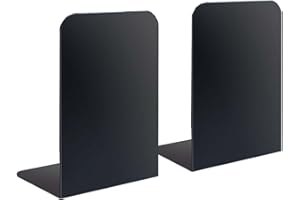 Topspitgo Buchstützen Metall schwarz,2Stück Bücherständer,Buchhalter Leseständer,Buchständer für Leseständer Notenständer Bücherstützen für Büro Schule Zuhause Bibliothek