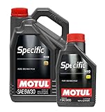 Homologación_ 913D Aceite Motor Motul Specific 913D 5W-30 100% sintético - Service Pack Color 6 Litros