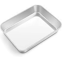 Teglia Forno Acciaio Inox 23.5x17.5x2.5cm - Antiaderente, Lavabile Lavastoviglie, Per Dolci E Arrosti - Foto 13