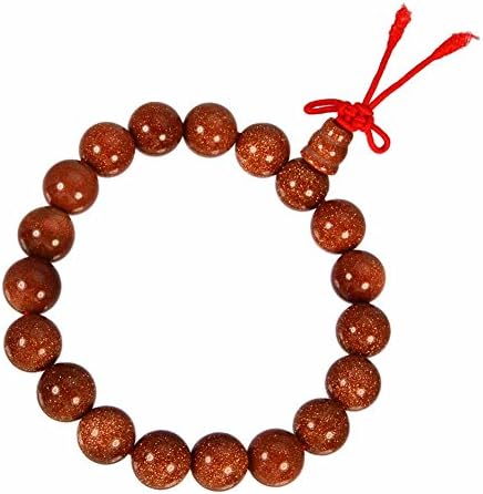 Snake charm bracelet Natural stone gem jewel Agate 10mm Woman Orange Pearl Tibetan knot Olus