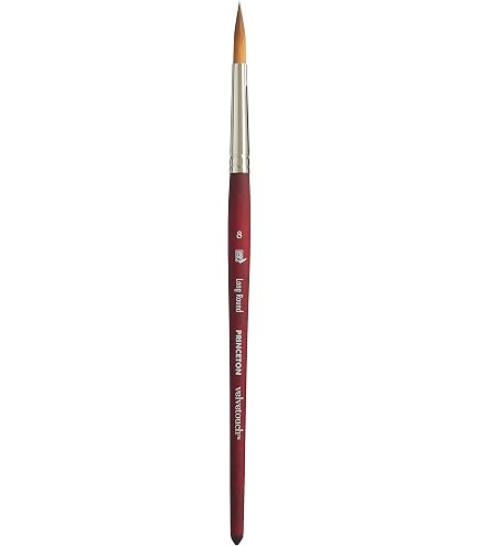Pinceau Da Vinci Série 76 Taille 4 Maestro Miniature - Poils Kolinsky Martre Rouge, Court Et Ultra Pointu - Qualité Pro Pour Détails Parfaits