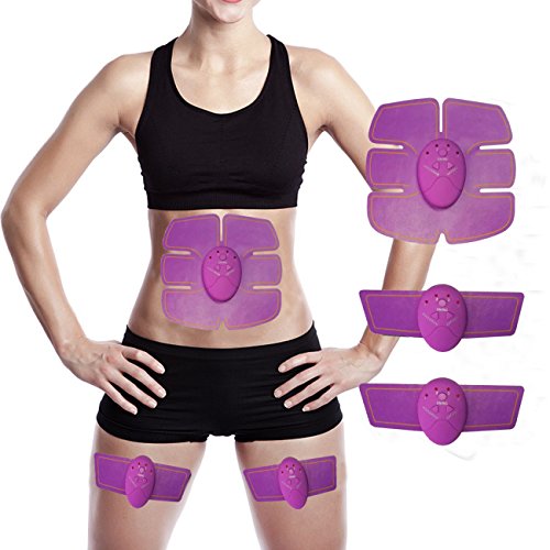 Electroestimulador Abdominales Cinturon, Novatech EMS Muscular Estimulador Pierna Brazo de Abdominales Muscular Entrenamiento Fitness Dispositivo Para Hombres y Mujeres