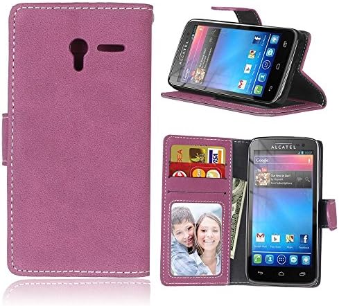 BONROY Case, Alcatel One Touch Pixi 3 (4,5 Zoll) Flip Leather Case, Shockproof Bumper Cover and Premium Wallet Case for Alcatel One Touch Pixi 3 (4,5 Zoll)
