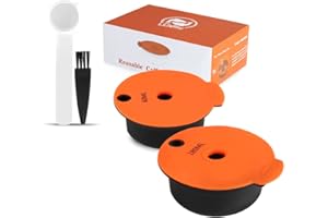 i Cafilas Kapsułki do kawy wielokrotnego napełniania, do Tassimo Bosch, wielokrotnego użytku, do kawy Tassimo Bosch, 2 kapsułki do kawy 60 ml + 180 ml