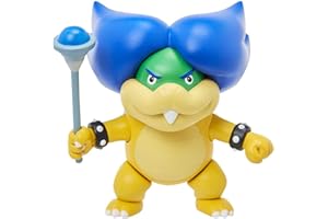 SUPER MARIO Jakks Pacific World of Nintendo Action Figure Ludwig with Magic Wand 8 cm Super