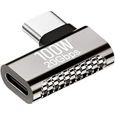 LivX 100W USB-C 90 Derece L Tipi Adapt&ouml;r - 20Gbps Veri Aktarımı, 8K Ultra HD G&ouml;r&uuml;nt&uuml; Destekli, D&ouml;n&uuml;şt&uuml;r&uuml;c&uuml; OTGA