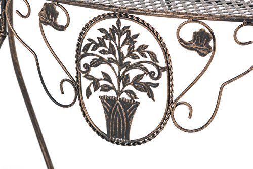 CLP Eisen Blumentisch SORANA, Konsolentisch für die Wand, Metall, ca. 80 x 35 cm bronze - 6